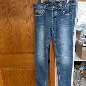 C'est Toi Women's Classic Blue Skinny Jeans